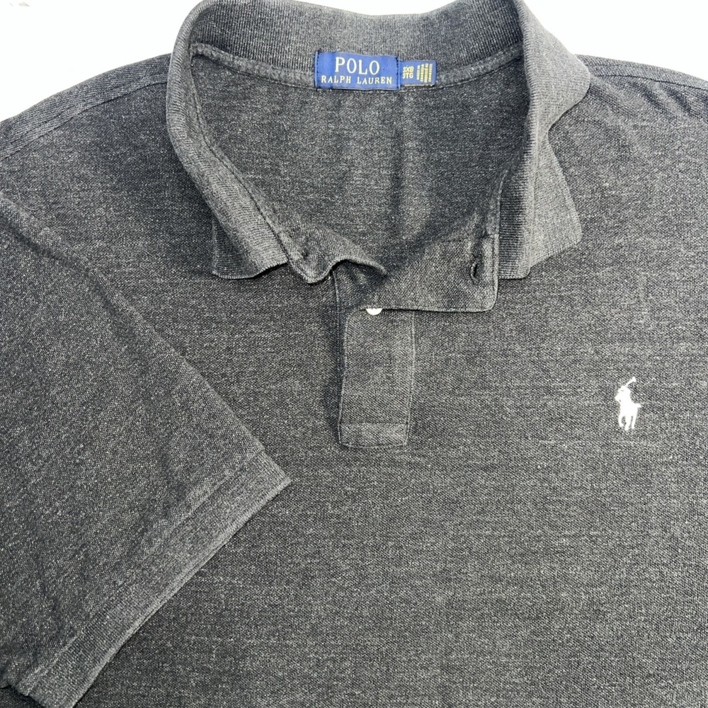 Polo Ralph Lauren Dark Heather Grey Polo Shirt Size 3XB Logo